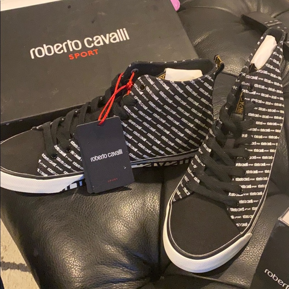 Roberto Cavalli high top sneakers - 10.5 (44)